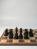 Ornate Dragon Chess Set - Handcrafted